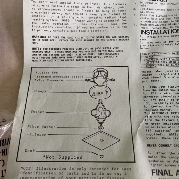 NEW - Mid Century Modern 13" square 2 Bulb Textured Glass Ceiling Light Fixture - Picture 5 of 12